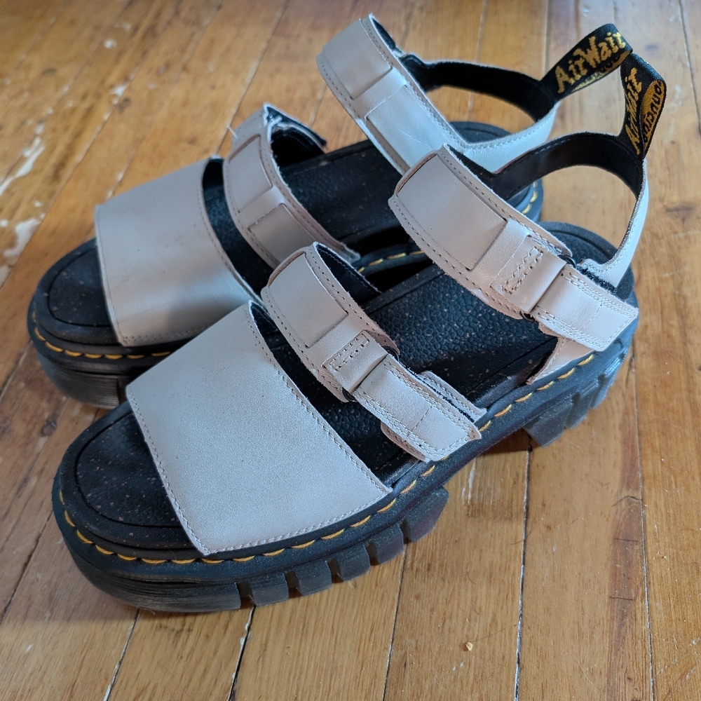 Dr. Martens Ricki Leather 3-Strap Platform Sandal